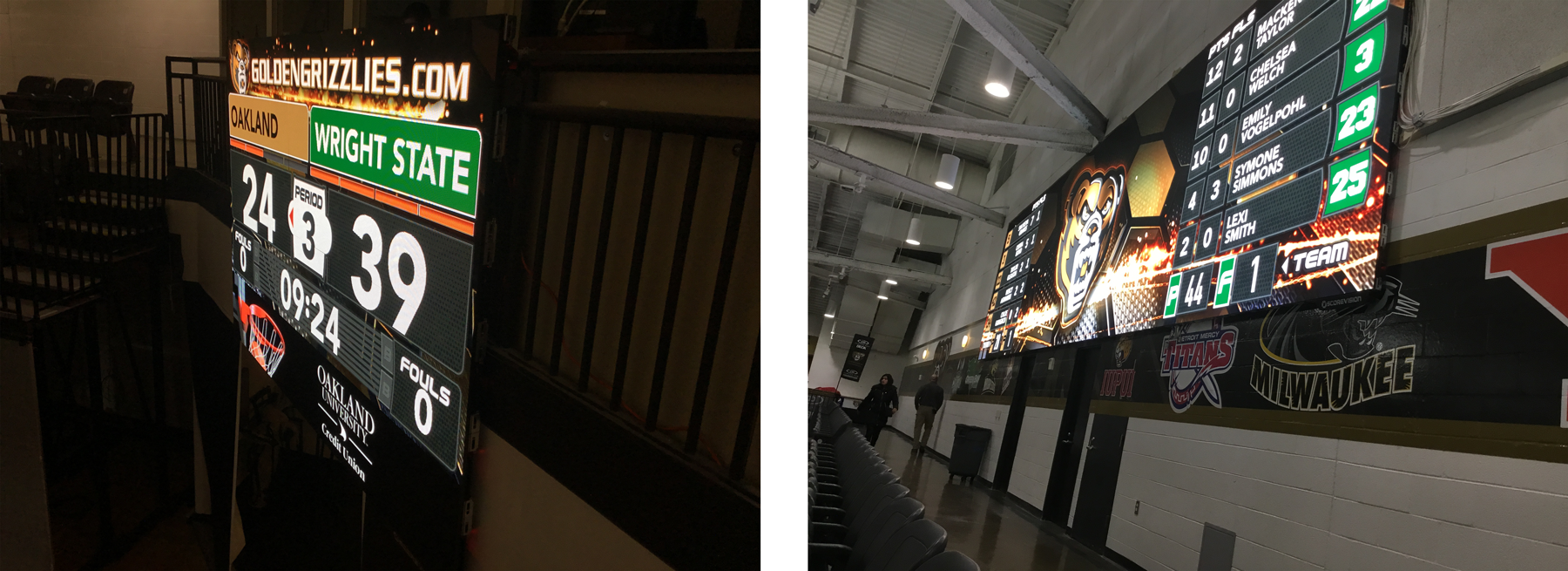 High-resolution LED Jumbotron Display at Oakland University
