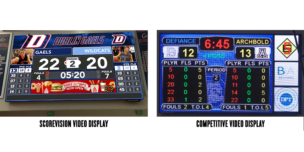 ScoreVision vs. Competitive Video Display Design