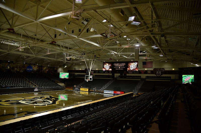 Basketball Jumbotron at Oakland University