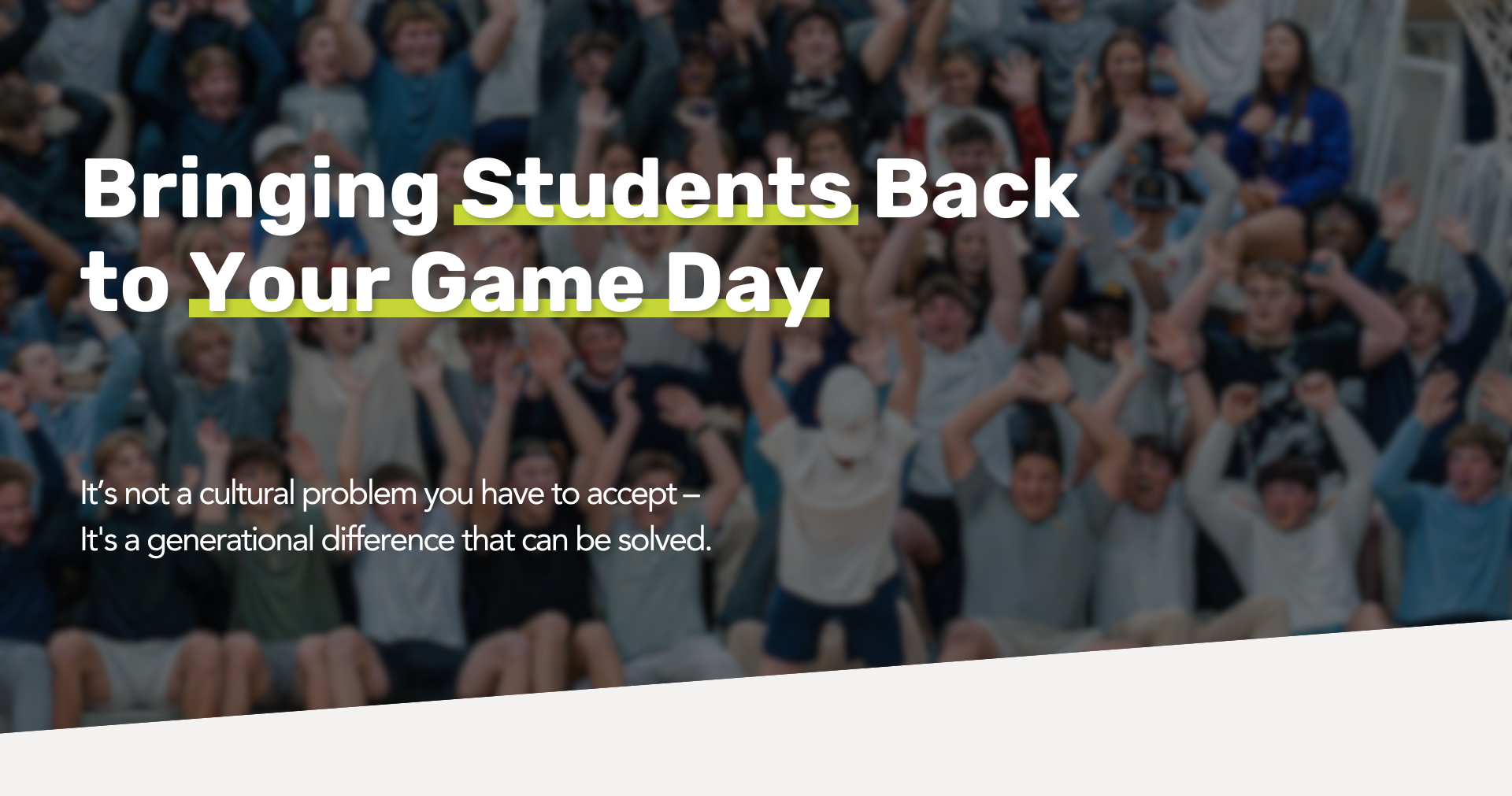 Bring Students Back to Your Game Day