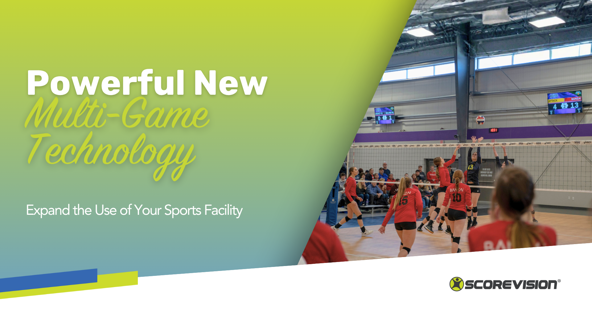 Powerful New Multi-Game Technology Expands the Use of Sports Facilities